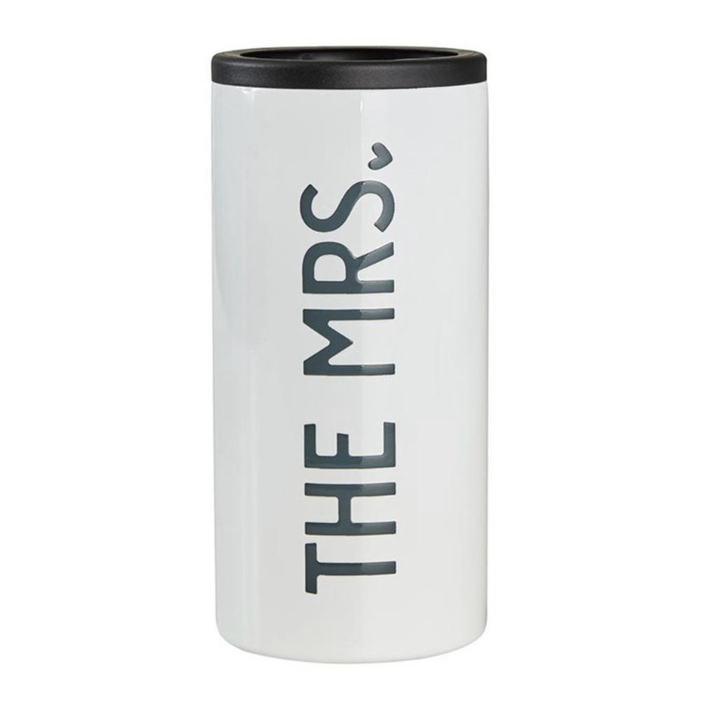 Skinny Can Cooler White 12oz The Mrs. NWT